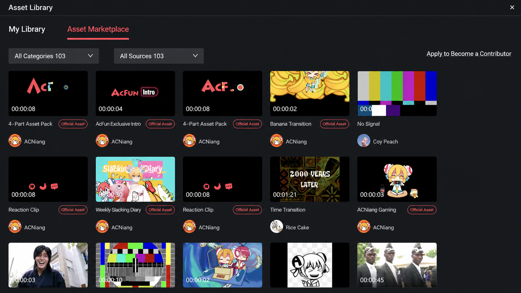 A-Cut asset library